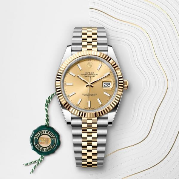Rolex Oyster Perpetual Date Just 2Ton Gold Yellow