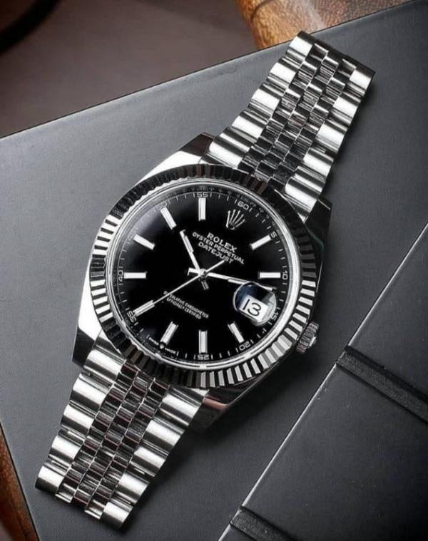Rolex oyster Perpetual Date Just Silver-Black